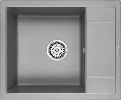 Мойка кухонная Paulmark Flugen 50-600 PM216050-GRM серый металлик