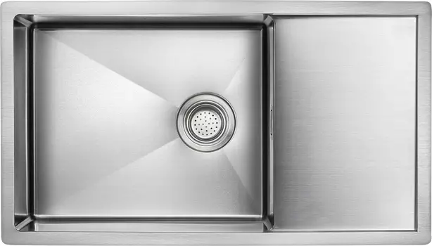Мойка кухонная Paulmark Platte 78 брашированная сталь