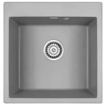 Мойка кухонная Paulmark Praktisch 51 серый матовый