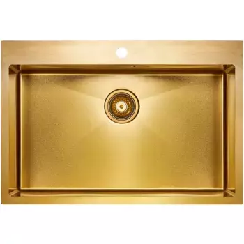 Мойка кухонная Paulmark Saar 75 брашированное золото