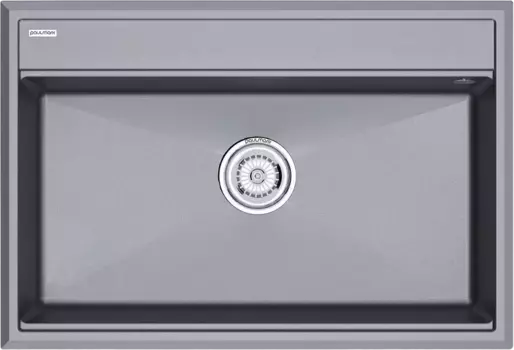 Мойка кухонная Paulmark Stepia 80 PM117551-GRM серый металлик