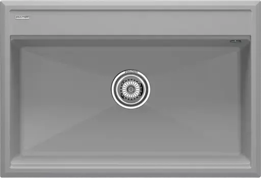 Мойка кухонная Paulmark Stepia 80 PM117551-GRS серый дым