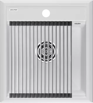Мойка кухонная Paulmark Stepia + Step PM114651-WH+R375-BS белая