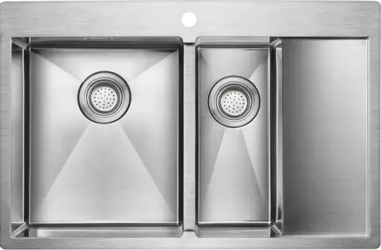 Мойка кухонная Paulmark Union 78 L брашированная сталь