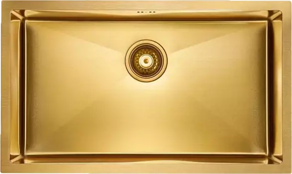 Мойка кухонная Paulmark Next PM217444-BG брашированное золото