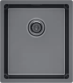 Мойка кухонная Paulmark Yuni YU39-GM вороненая сталь
