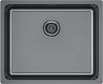 Мойка кухонная Paulmark Yuni YU54-GM вороненая сталь