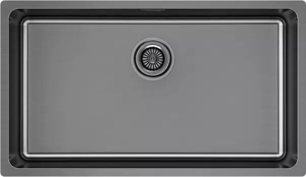 Мойка кухонная Paulmark Yuni YU76-GM вороненая сталь