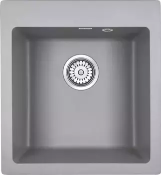 Мойка кухонная Paulmark Kante 45 PM104651-GRM серый металлик