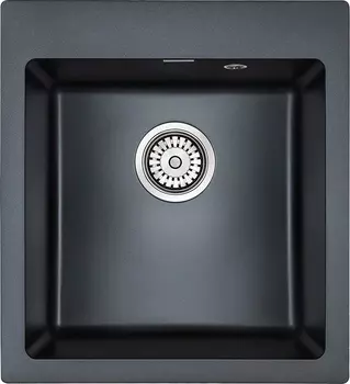 Мойка кухонная Paulmark Kante 45 PM104651-BLM черный металлик