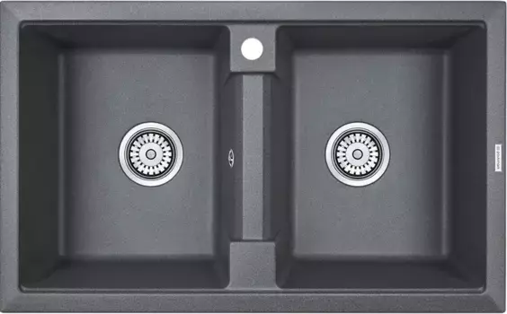 Мойка кухонная Paulmark Tandem 80/2PM238150-DG графит