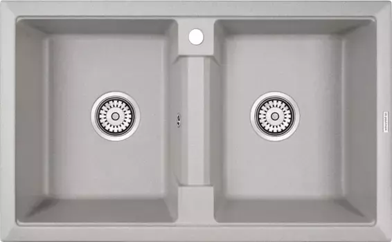Мойка кухонная Paulmark Zwilling 81 серый матовый