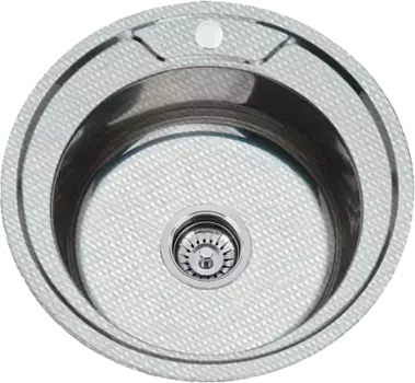 Мойка кухонная РМС 49х49 сталь матовый