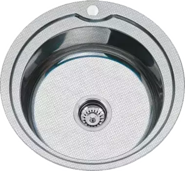 Мойка кухонная РМС 51х51 сталь матовый