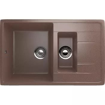 Мойка кухонная Ulgran U-205 77 коричневый