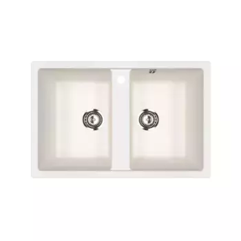 Мойка кухонная Ulgran U-608-341, ультра-белый