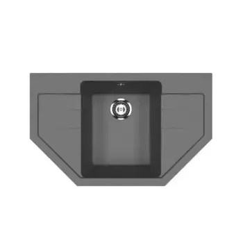 Мойка кухонная Ulgran U-609-343, антрацит