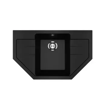 Мойка кухонная Ulgran U-609-344, ультра-черный
