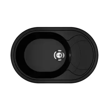 Мойка кухонная Ulgran U-610-344, ультра-черный