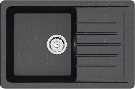 Мойка кухонная ZETT lab. черная T016Q004