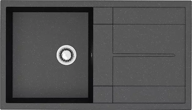 Мойка кухонная ZETT lab. черная T017Q004