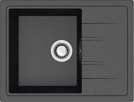 Мойка кухонная ZETT lab. черная T150Q004