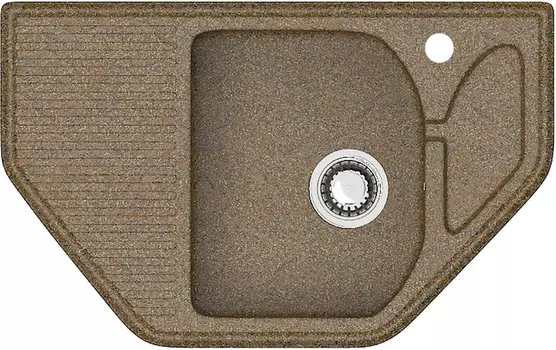 Мойка кухонная ZETT lab. T022Q009 терракот