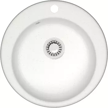 Мойка кухонная ZETT lab. T030Q001 белый лед