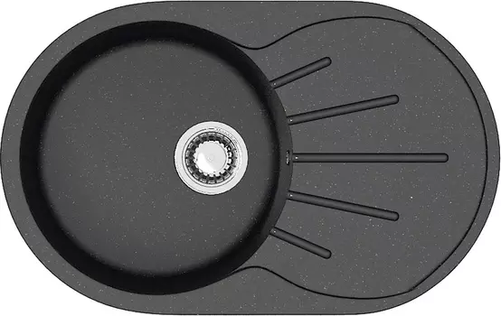 Мойка кухонная ZETT lab. T110Q004 черная