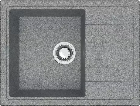 Мойка кухонная ZETT lab. T150Q008 темно-серая