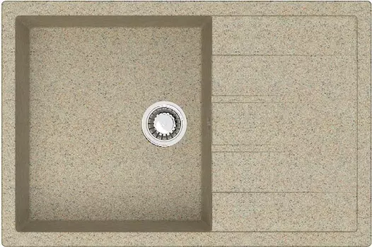 Мойка кухонная ZETT lab. T161Q005 песочная