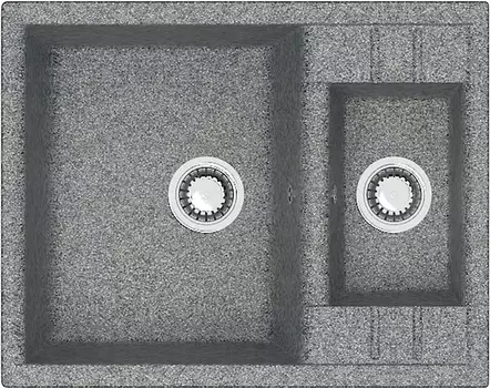 Мойка кухонная ZETT lab. T190Q008 темно-серая