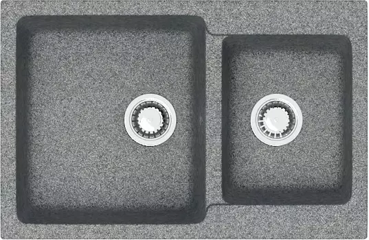 Мойка кухонная ZETT lab. T191Q008 темно-серая