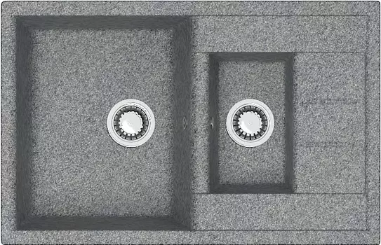 Мойка кухонная ZETT lab. T210Q008 темно-серая