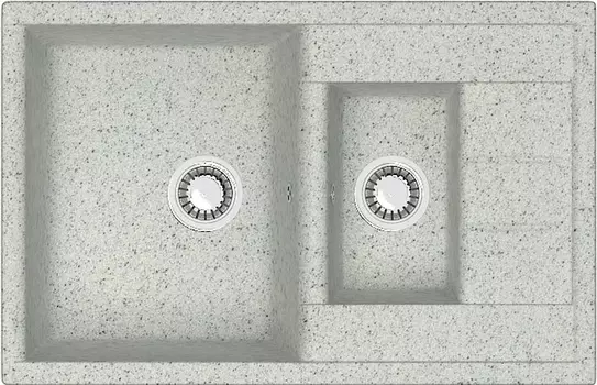 Мойка кухонная ZETT lab. T210Q010 светло-серая