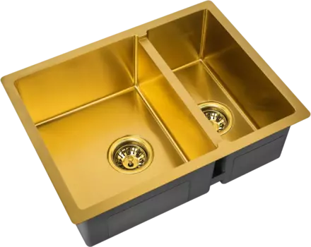 Мойка кухонная Zorg Inox PVD SZR-58-2-44 BRONZE бронза