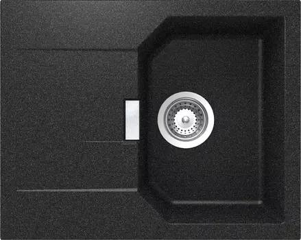 Мойка Manhattan 40 D Cristalite корз.клапан оникс