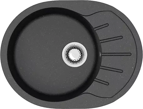 Мойка мраморная ZETT lab.,Модель 10/Q4 (черная).