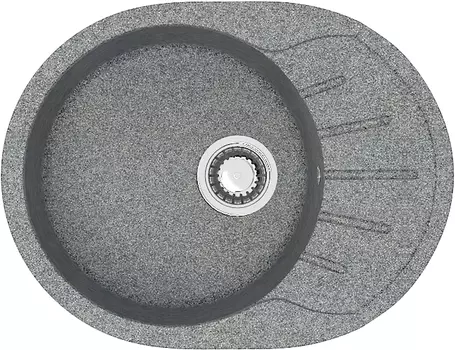 Мойка мраморная ZETT lab.,Модель 10/Q8 (темно-серая).