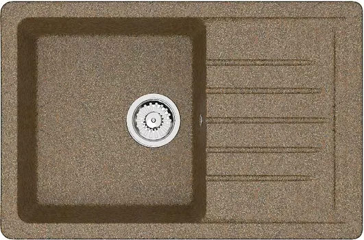 Мойка мраморная ZETT lab.,Модель 16/Q9 (терракот).