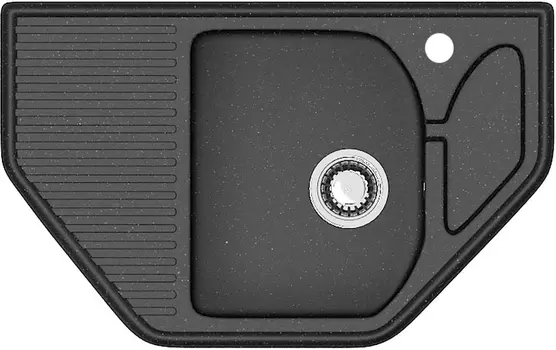 Мойка мраморная ZETT lab.,Модель 22/Q4 (черная).