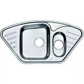 Мойка, нержавеющая сталь, полированная, угловая, 1 1/2, 965*505, Strit S, IDDIS, STR96PCi77