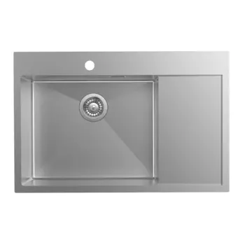 Мойка, нержавеющая сталь, сатин, чаша слева