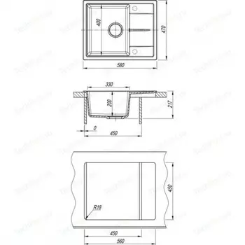 Мойка Ника 580, терра СМс