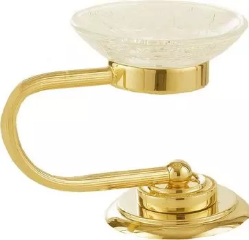 Мыльница настольная Boheme Murano золотая глянцевая