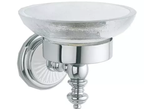 Мыльница подвесная Boheme Vogue хром - белый