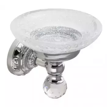 Мыльница настенная Migliore Cristalia хром с кристаллом Swarovski