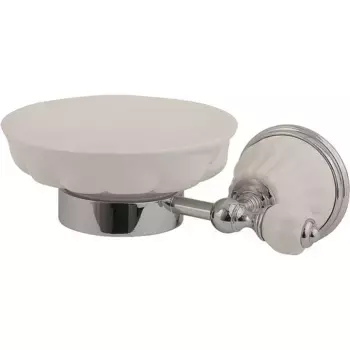 Мыльница настенная Migliore Olivia белый хром