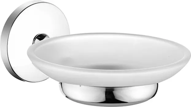 Мыльница настенная, стекло, сплав металлов, Cadiss, Milardo, CADSMG0M42