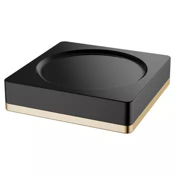 Мыльница настольная Boheme черная золото